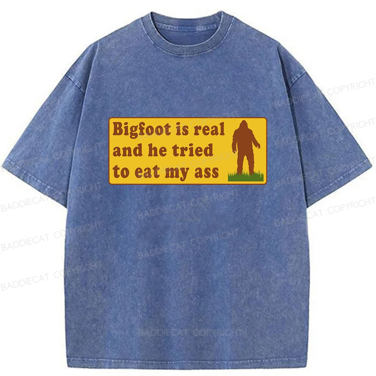Baddiecat Bigfoot Is Real And He Tried To Eat My Ass Washed T-shirt