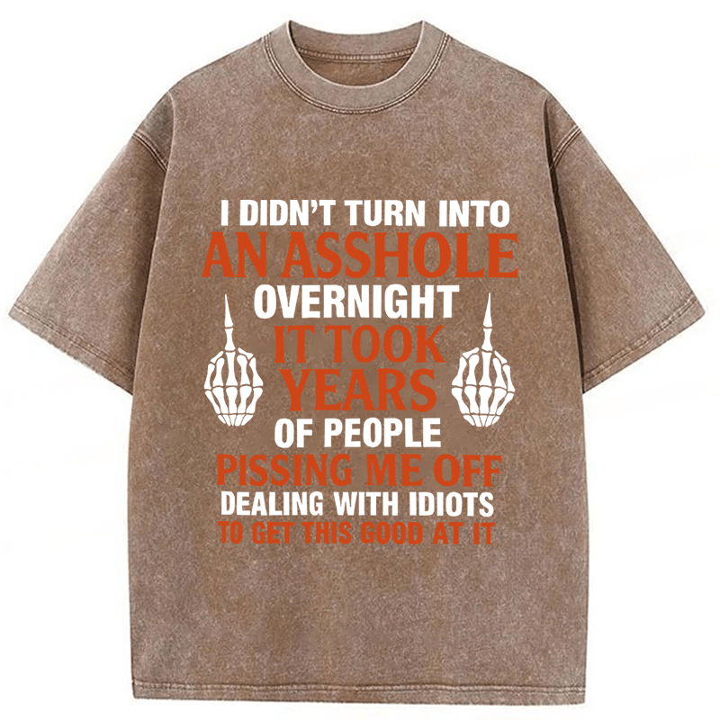 Baddiecat Funny Slogans Washed T-shirt