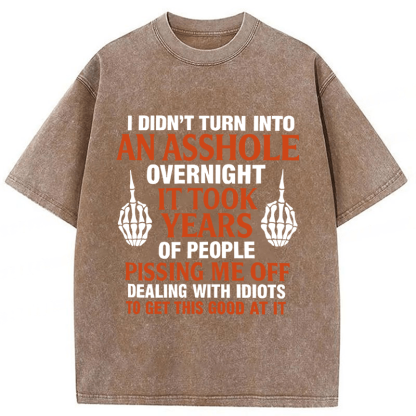 Baddiecat Funny Slogans Washed T-shirt