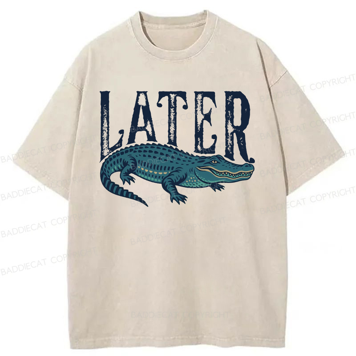Baddiecat Later Alligator Washed T-shirt