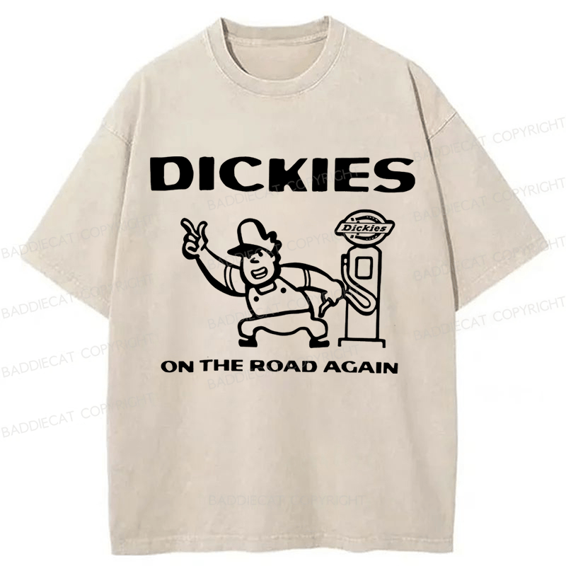 Baddiecat Dickies Burns Washed T-shirt