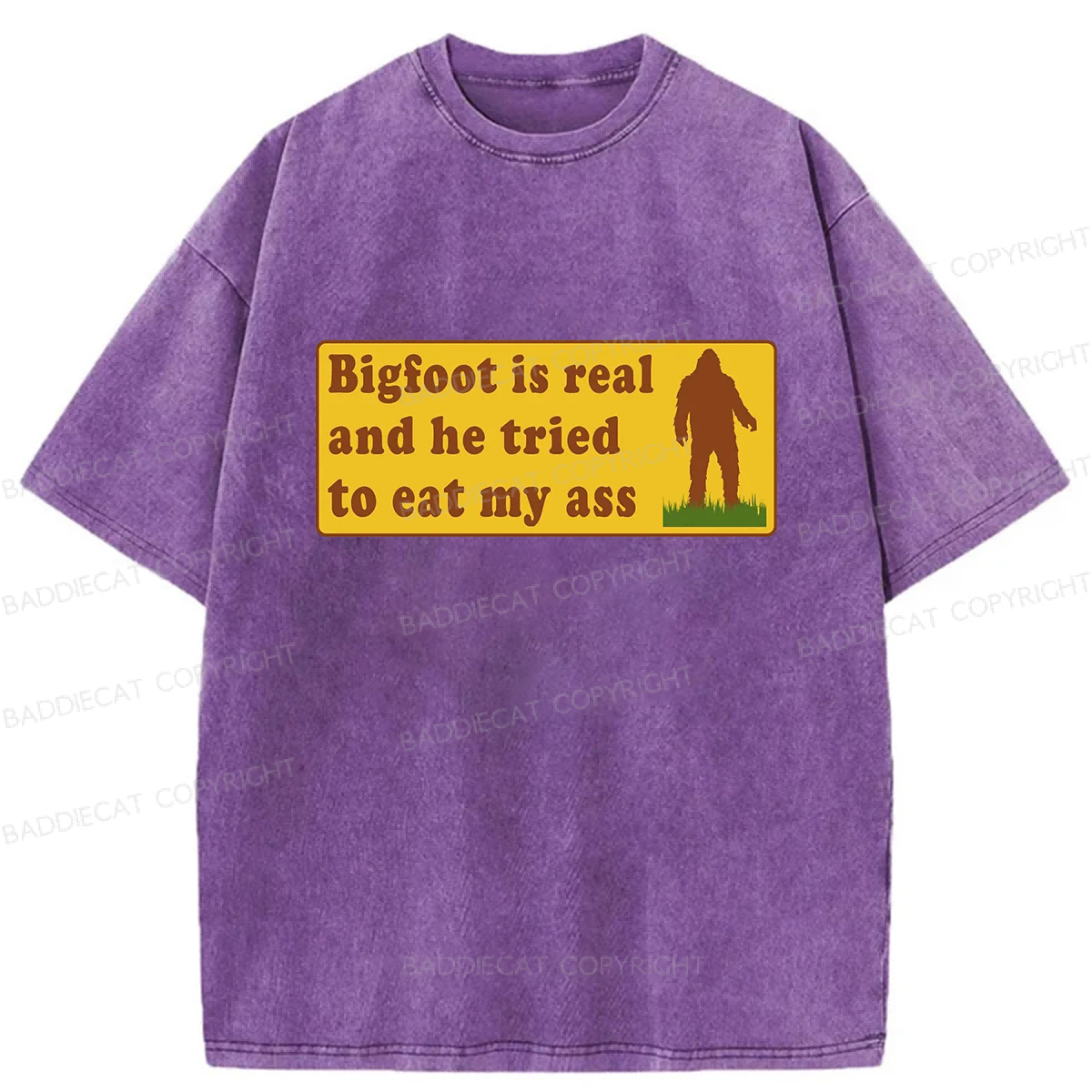 Baddiecat Bigfoot Is Real And He Tried To Eat My Ass Washed T-shirt