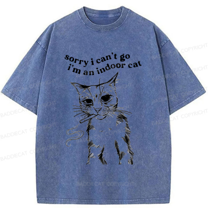 Baddiecat Gentle House Cat Washed T-shirt