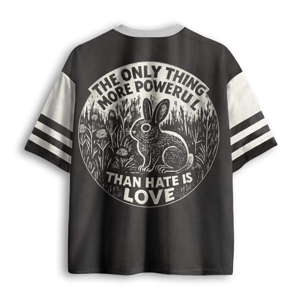 Baddiecat The Only Thing More Powerful Than Hate Is Love Mesh Jersey