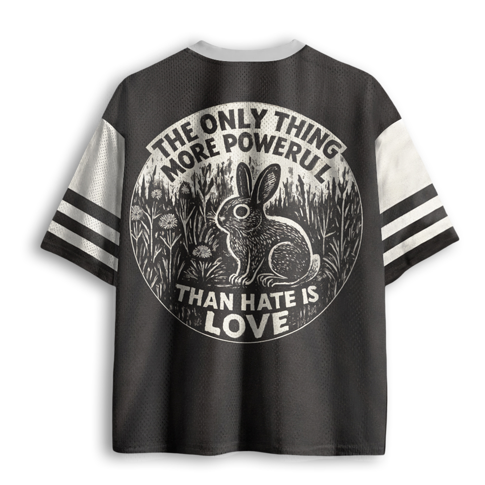Baddiecat The Only Thing More Powerful Than Hate Is Love Mesh Jersey