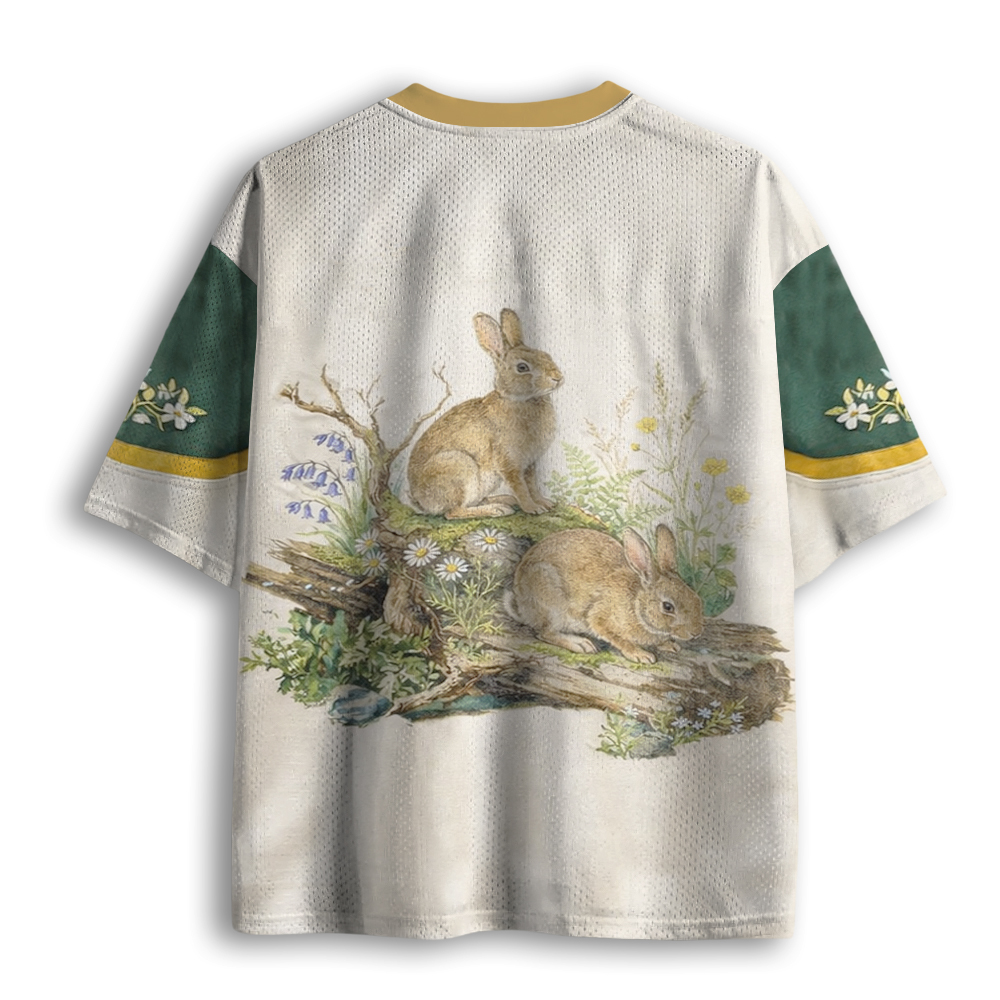 Baddiecat Woodland Rabbit Mesh Jersey