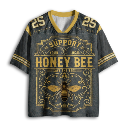Baddiecat Support Honey Bee Mesh Jersey