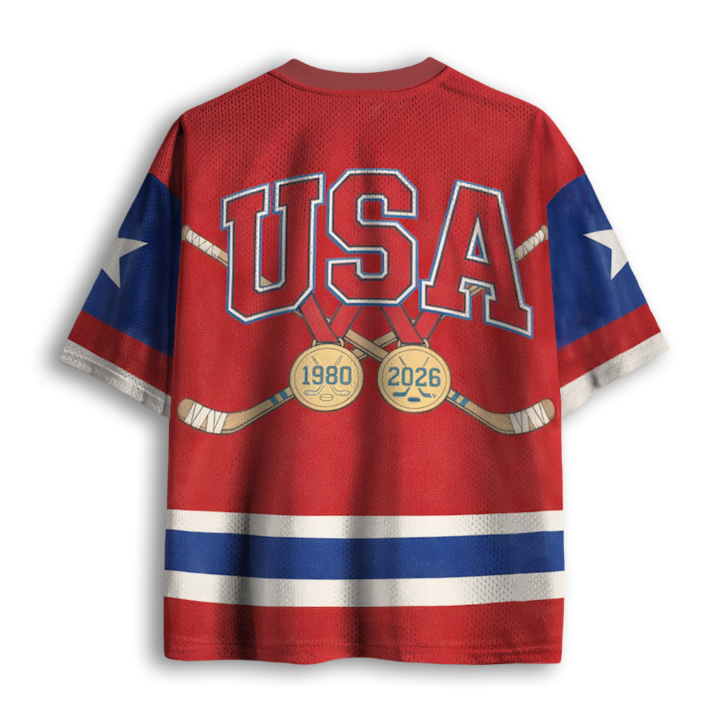 Baddiecat USA Hockey Mesh Jersey