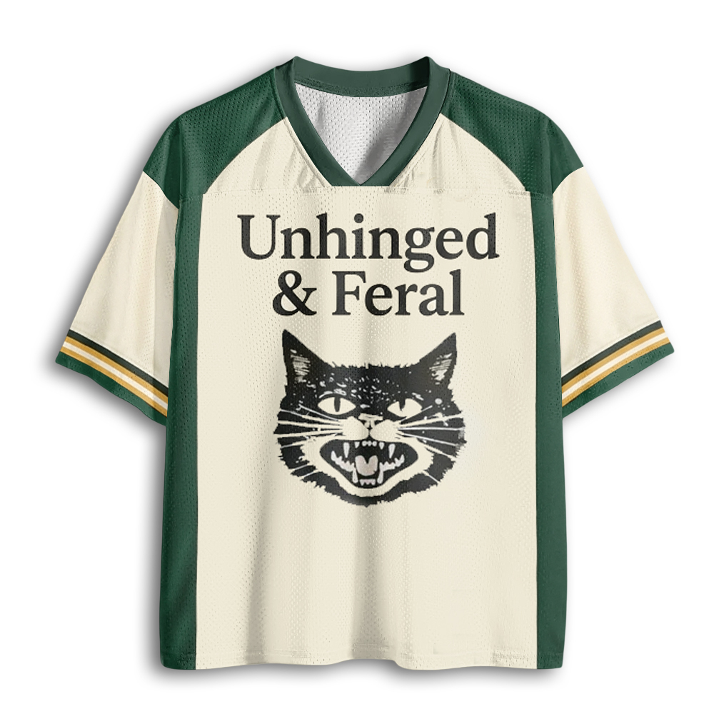 Baddiecat Unhinged And Feral Cat Mesh Jersey