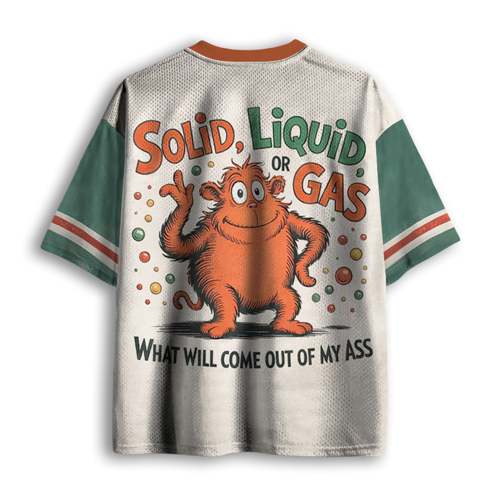 Baddiecat Solid Liquid Or Gas Mesh Jersey