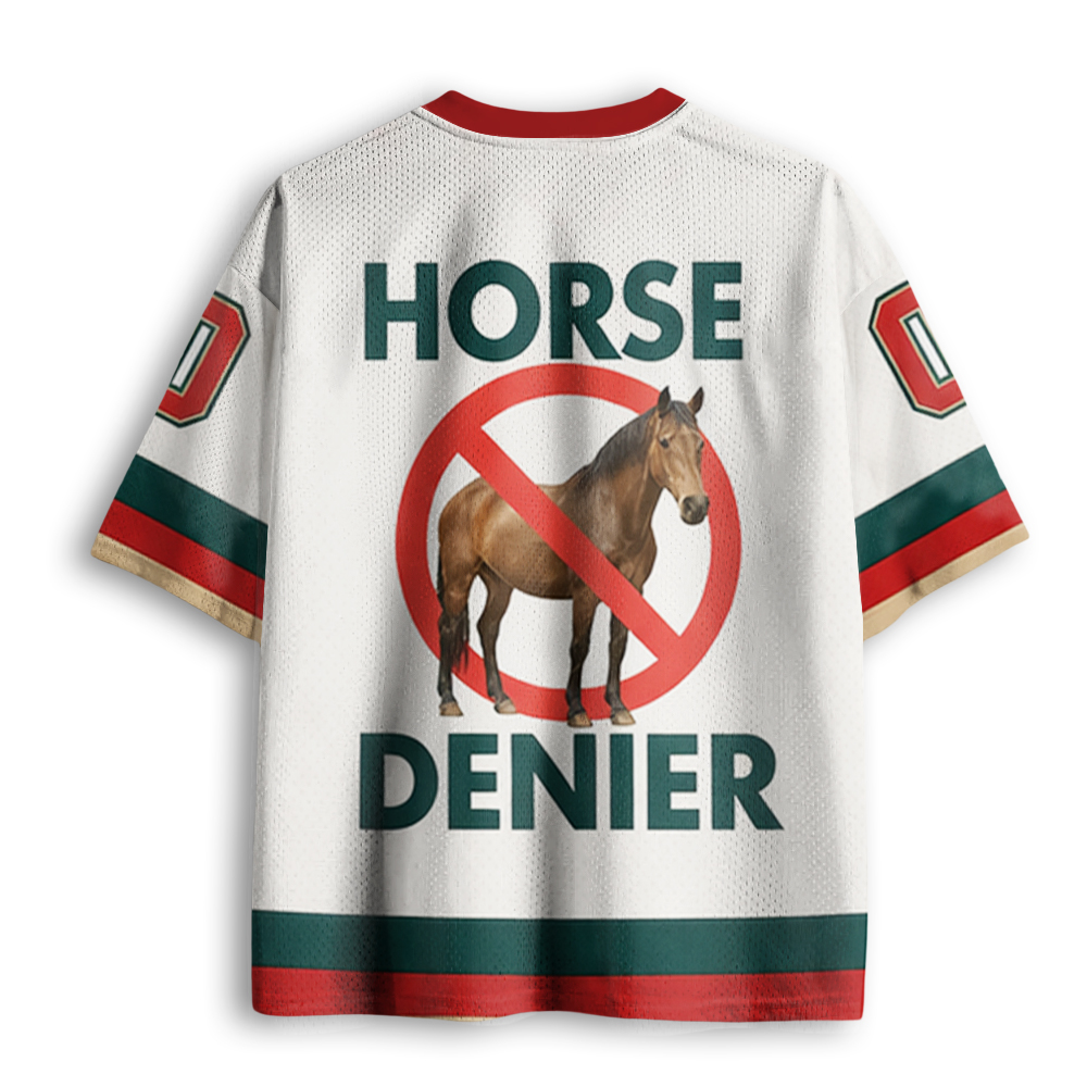 Baddiecat Horse Denier Conspiracy Theory Mesh Jersey