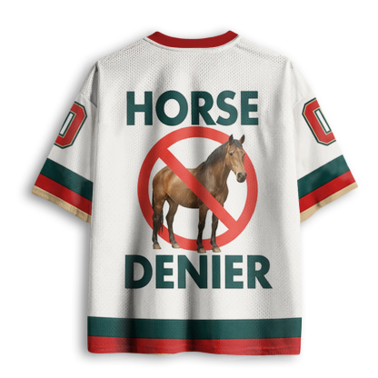 Baddiecat Horse Denier Conspiracy Theory Mesh Jersey