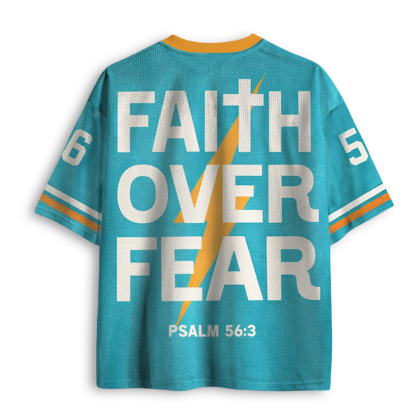 Baddiecat Faith Over Fear Mesh Jersey
