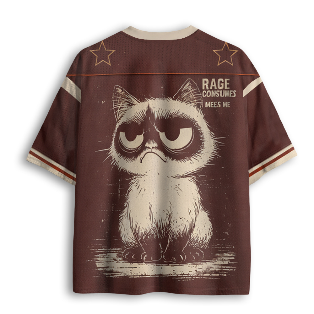 Baddiecat Rage Consumes Me Cat Mesh Jersey