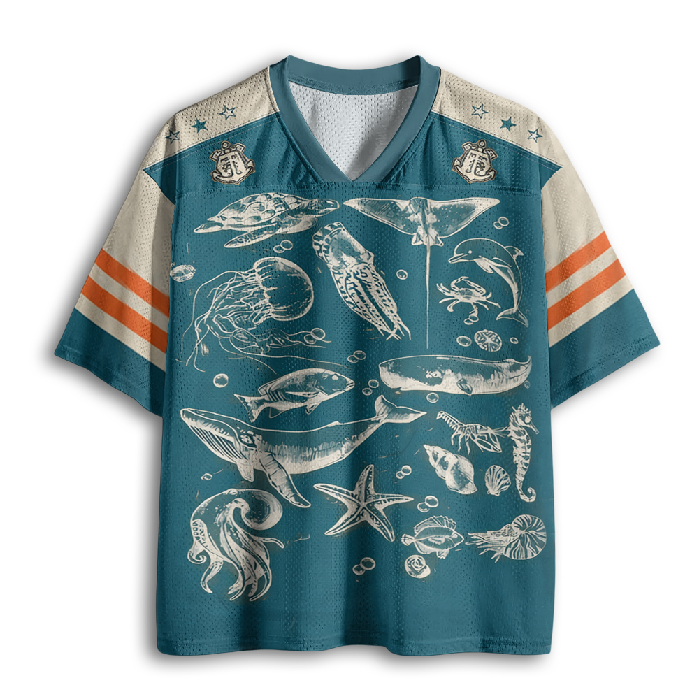 Baddiecat Sea Animals Mesh Jersey