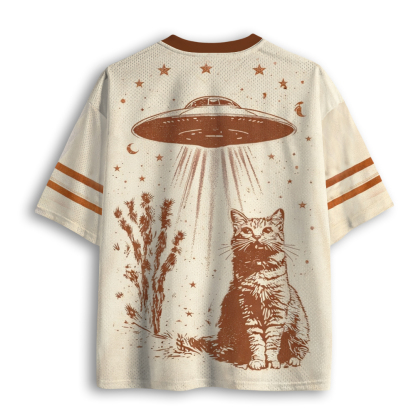 Baddiecat UFO Cowboy Cat Mesh Jersey