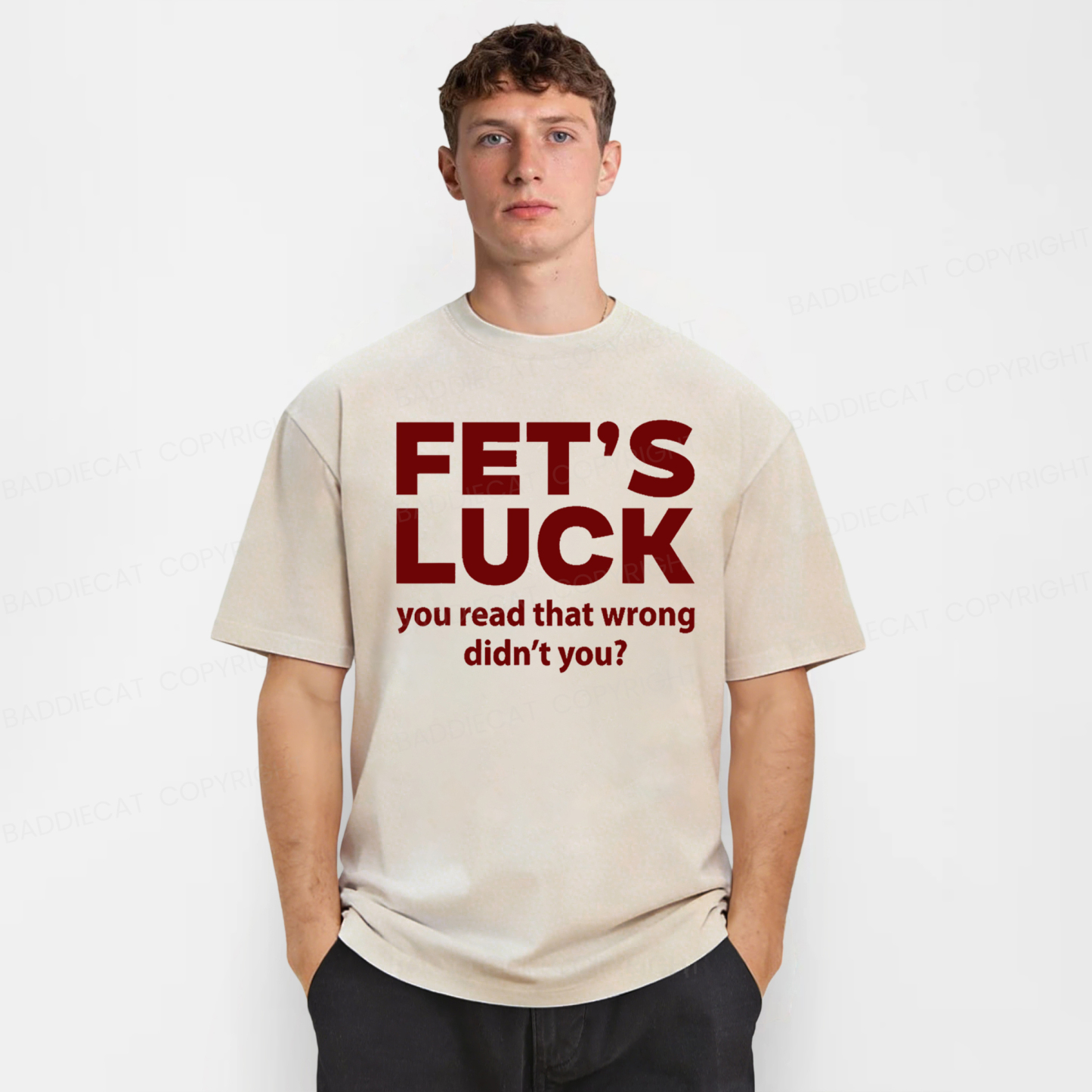 Baddiecat Fet's Luck Washed T-shirt