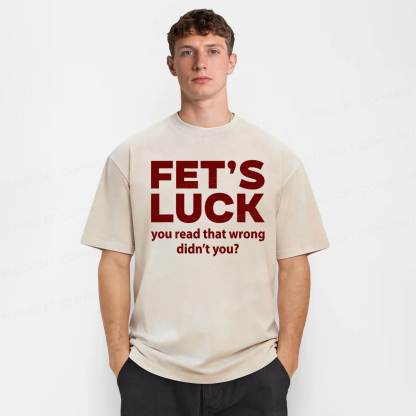 Baddiecat Fet's Luck Washed T-shirt