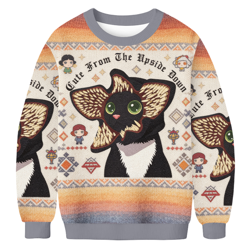 Baddiecat Demogorgon Cat Ugly Sweatshirt