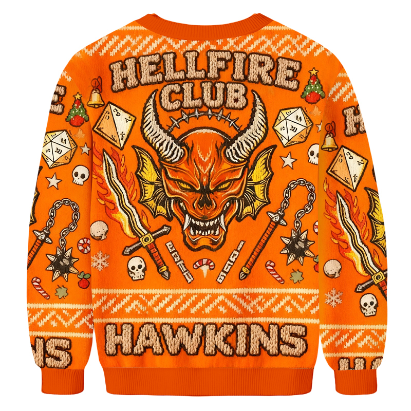 Baddiecat Hellfire Club Christmas Ugly Sweatshirt