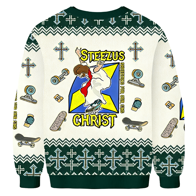 Baddiecat Steezus Christ Jesus Ugly Sweatshirt