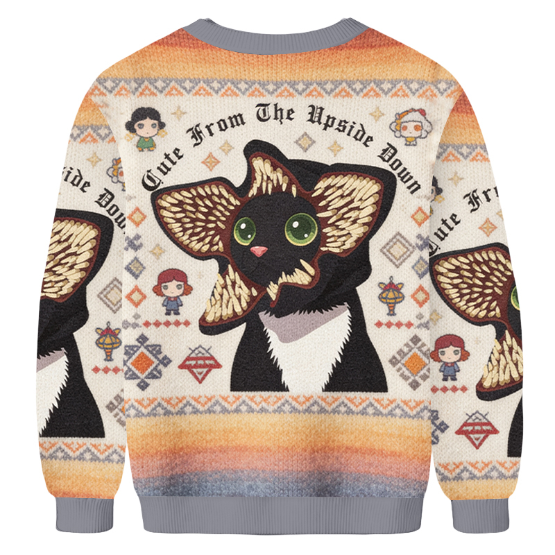 Baddiecat Demogorgon Cat Ugly Sweatshirt