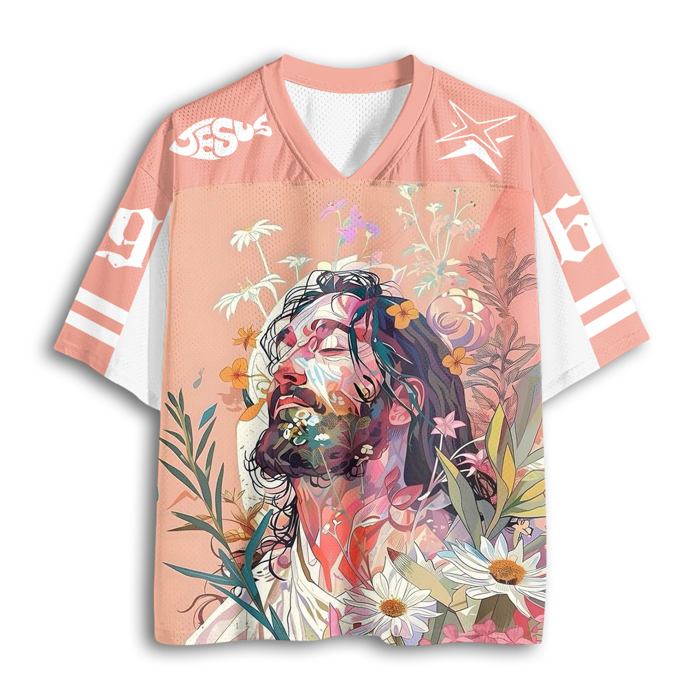 Baddiecat Jesus In Bloom Mesh Jersey