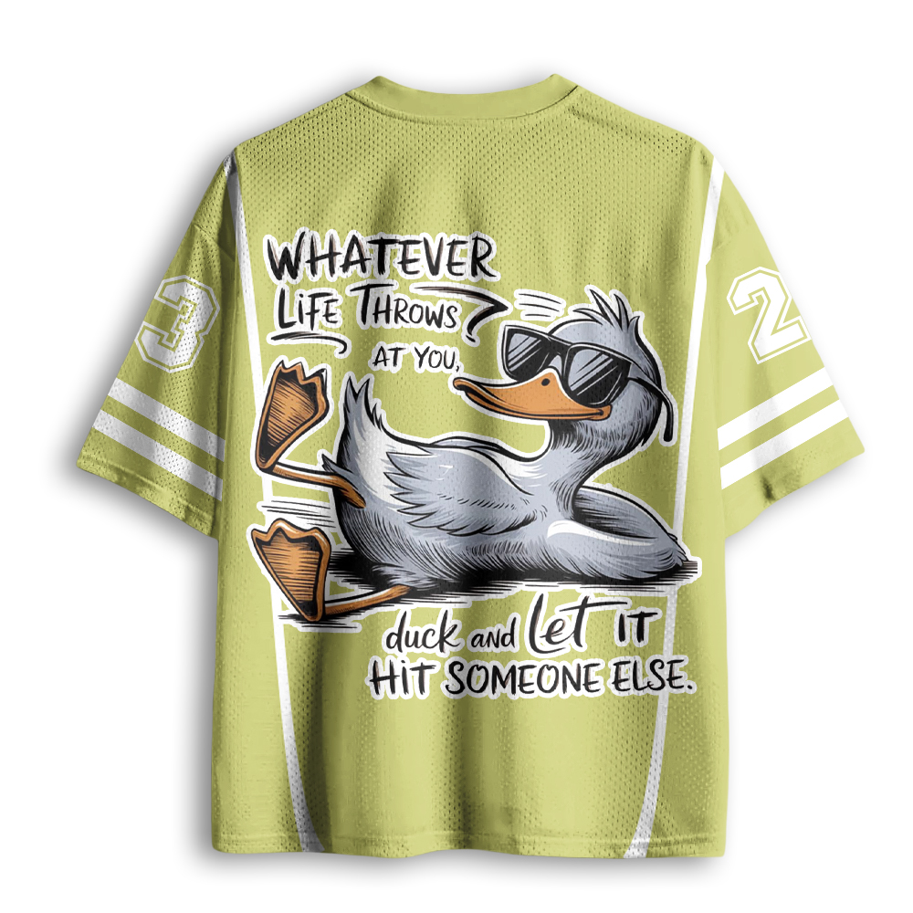 Baddiecat Free Grey Duck Mesh Jersey