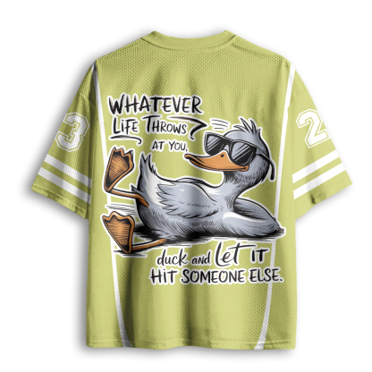 Baddiecat Free Grey Duck Mesh Jersey