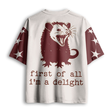 Baddiecat First Of All I'm A Delight Mesh Jersey