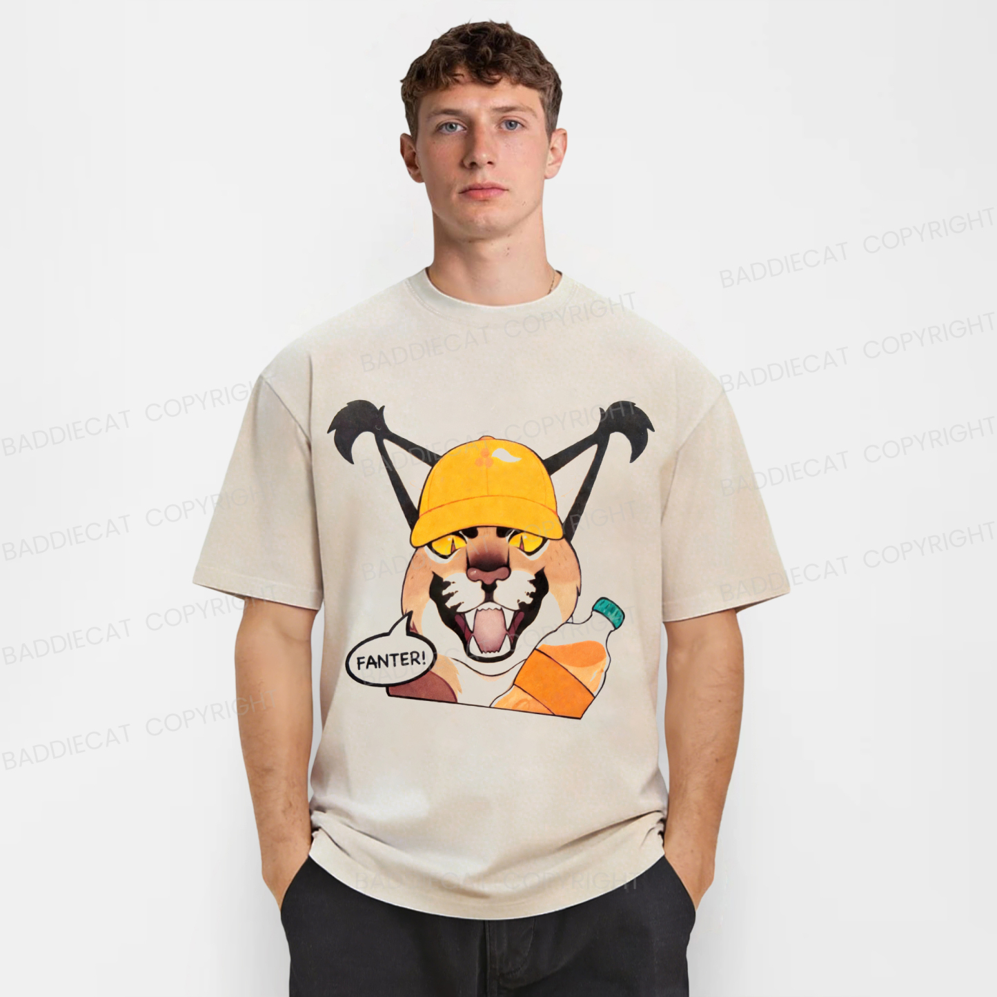 Baddiecat Special Offer Soda Cat Washed T-shirt