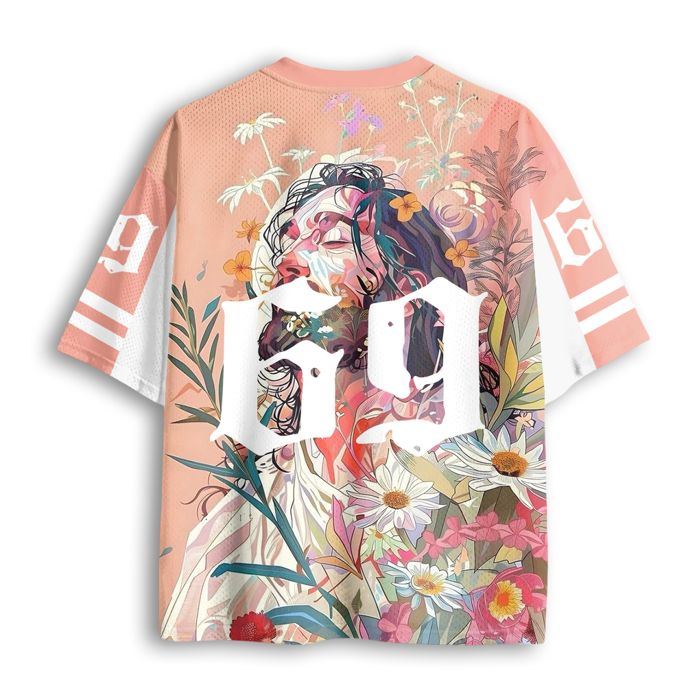 Baddiecat Jesus In Bloom Mesh Jersey
