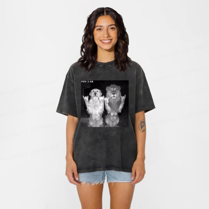 Baddiecat POV 3AM Dancing Washed T-shirt