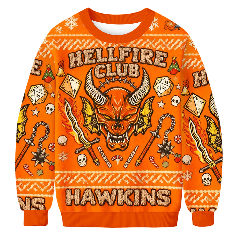 Baddiecat Hellfire Club Christmas Ugly Sweatshirt