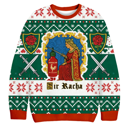 Baddiecat Sir Racha Christmas Ugly Sweatshirt