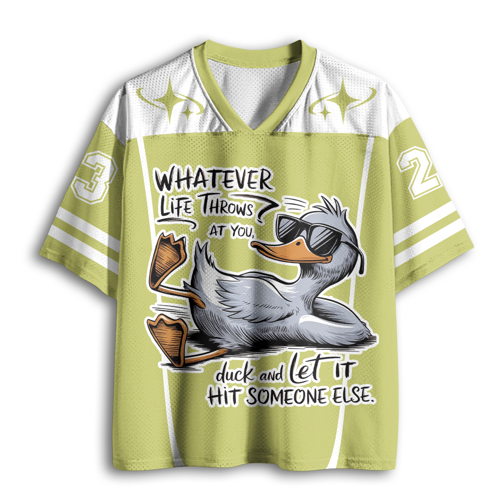 Baddiecat Free Grey Duck Mesh Jersey
