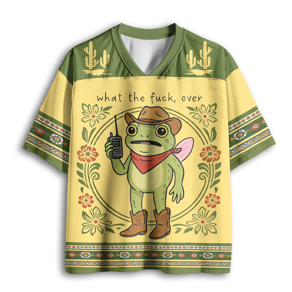 Baddiecat What The Fuck Over Mesh Jersey