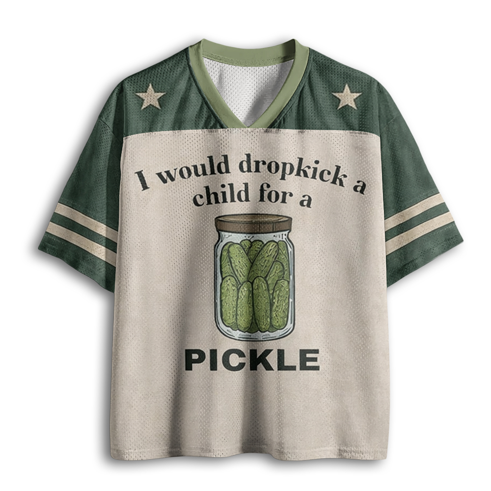 Baddiecat I Would Dropkick A Child For Pickle Mesh Jersey