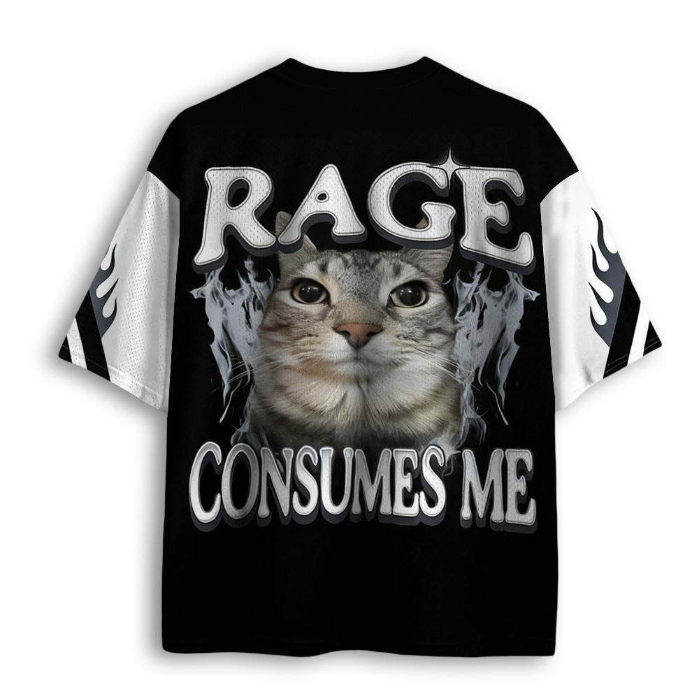 Baddiecat Rage Consumes Me Mesh Jersey