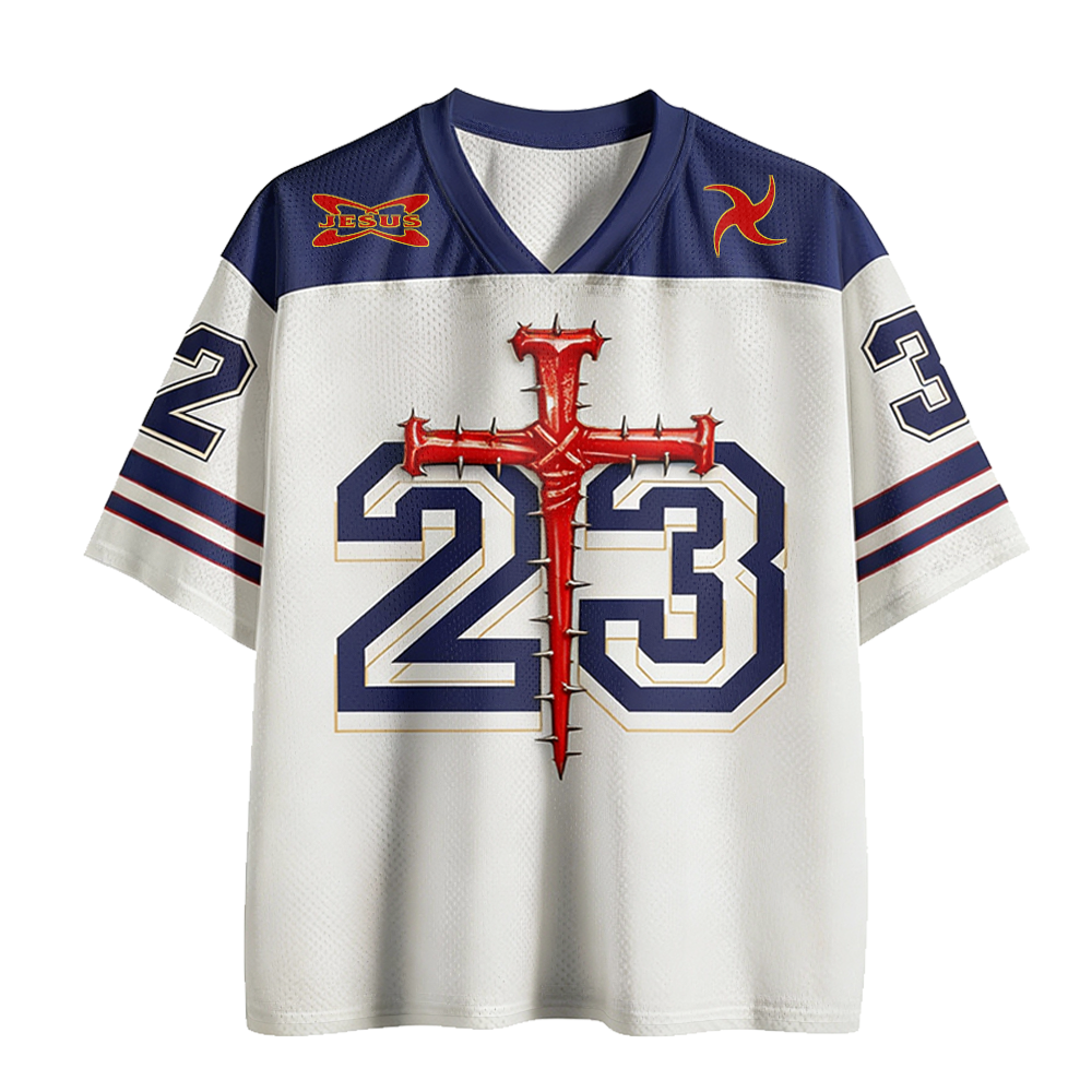 Baddiecat Cross Christian Faith Mesh Jersey