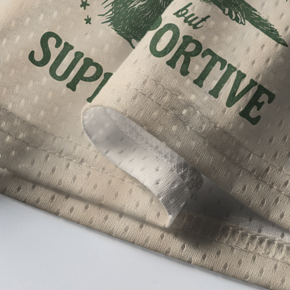 Baddiecat Unhinged but Supportive Opossum Mesh Jersey