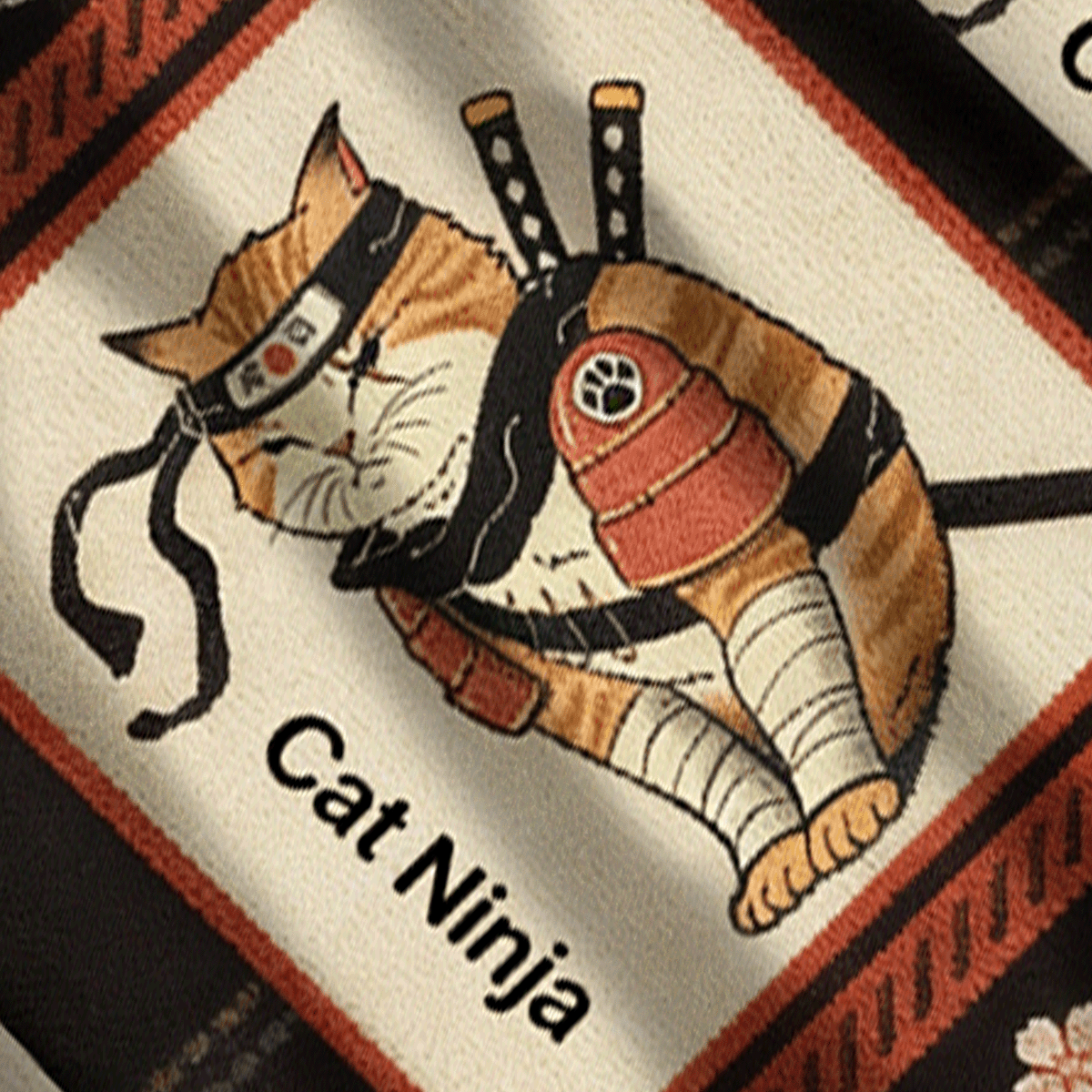 Baddiecat Japanese Tokyo Cat Ninja Ugly Sweatshirt