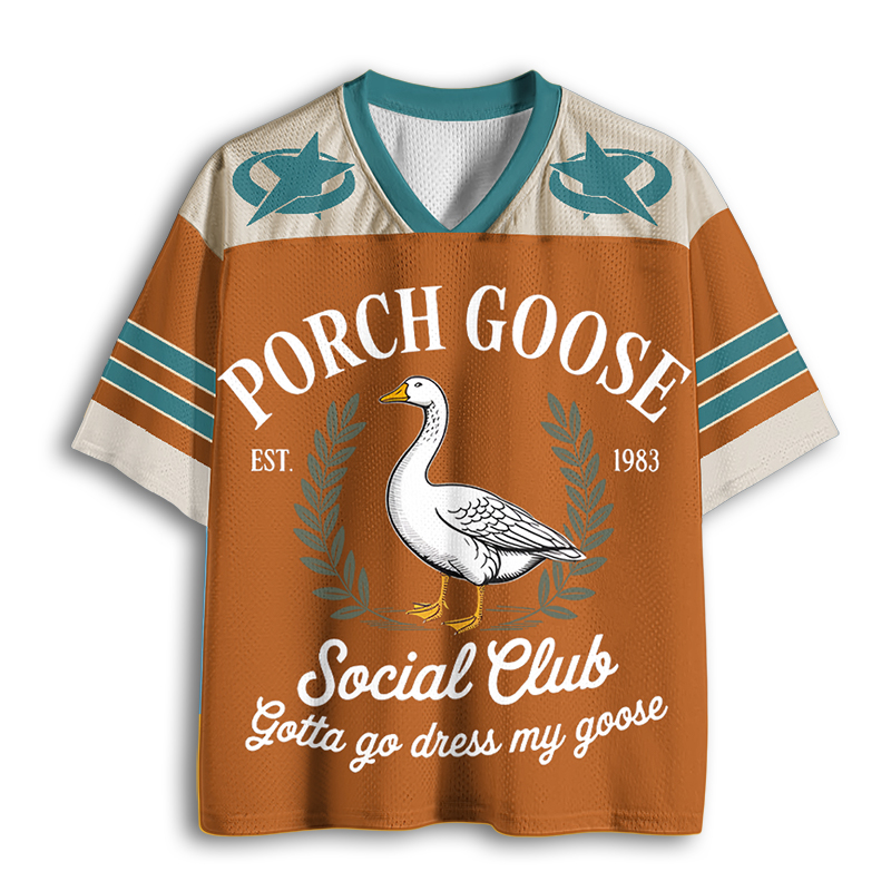 Baddiecat Funny Goose Mesh Jersey