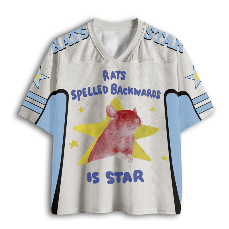 Baddiecat Rats Spelled Backwards Is Star Mesh Jersey