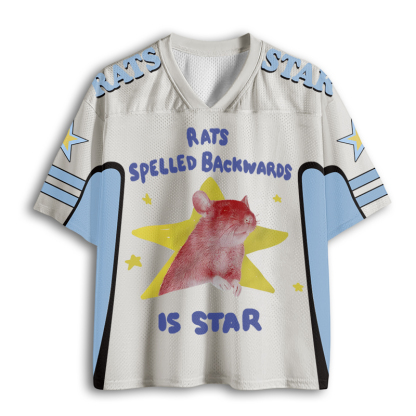 Baddiecat Rats Spelled Backwards Is Star Mesh Jersey