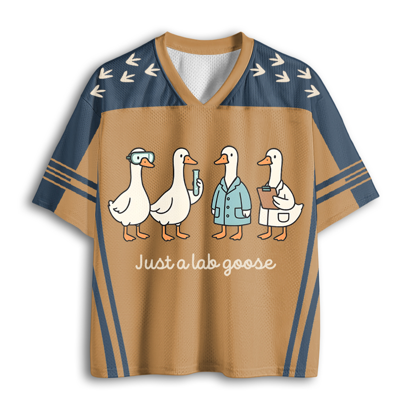 Baddiecat Just A Lab Goose Funny Mesh Jersey