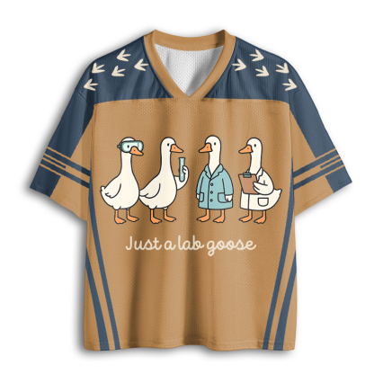 Baddiecat Just A Lab Goose Funny Mesh Jersey