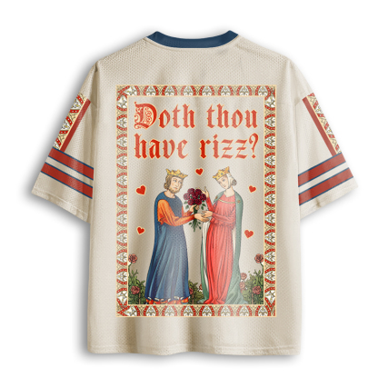 Baddiecat Doth Thou Have Rizz Mesh Jersey