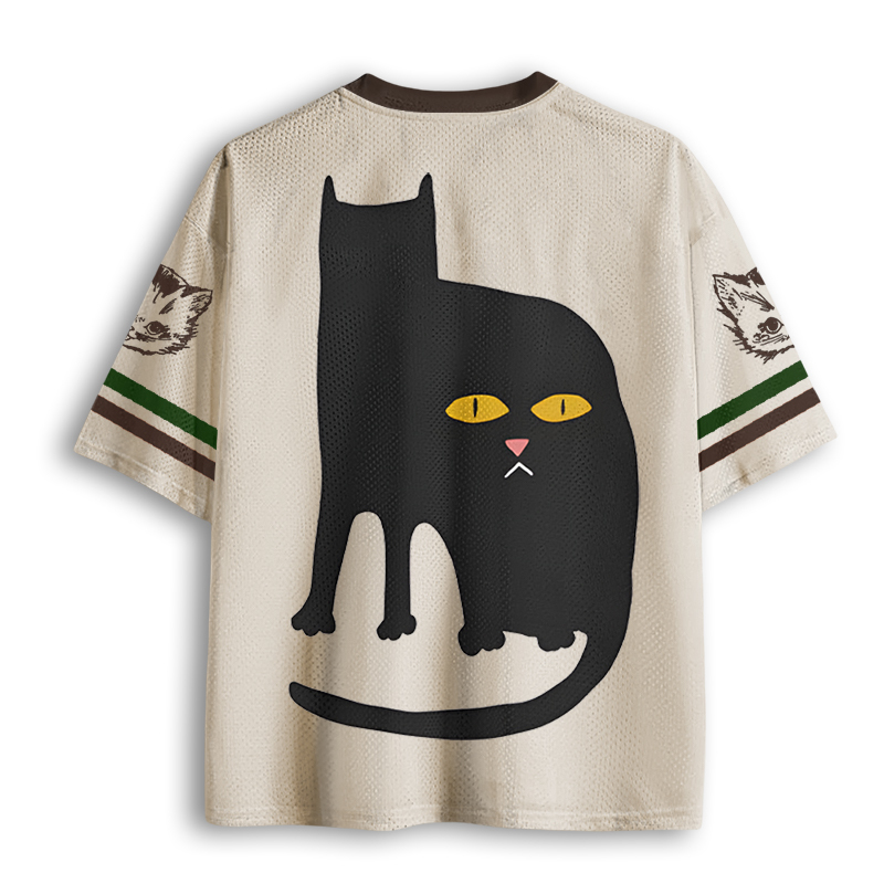 Baddiecat Black Cat Mesh Jersey