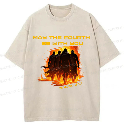 Baddiecat May The Force Be With You Washed T-shirt